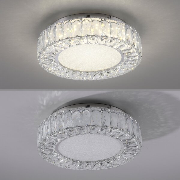 JUST LIGHT. 15221-17 - LED таванно осветително тяло KULUNKA LED/32W/230V хром