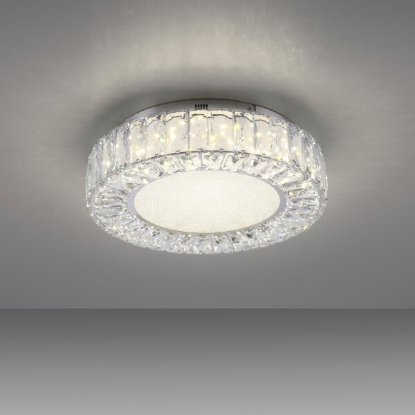 JUST LIGHT. 15221-17 - LED таванно осветително тяло KULUNKA LED/32W/230V хром