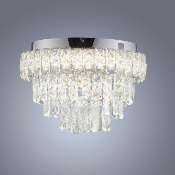 JUST LIGHT. 15092-17 - LED таванно осветително тяло KULUNKA LED/33W/230V лъскав хром