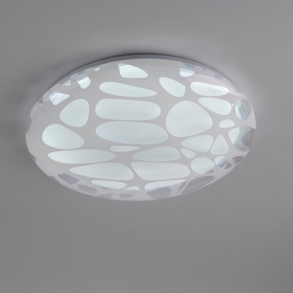 JUST LIGHT. 14009-16 - LED димируемо таванно осветително тяло ART PLAFO LED/20W/230V бяло + дистанционно управление
