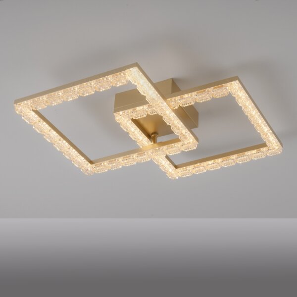 JUST LIGHT. 14732-60 - LED таванно осветително тяло GLITRA LED/17,5W/230V златисто