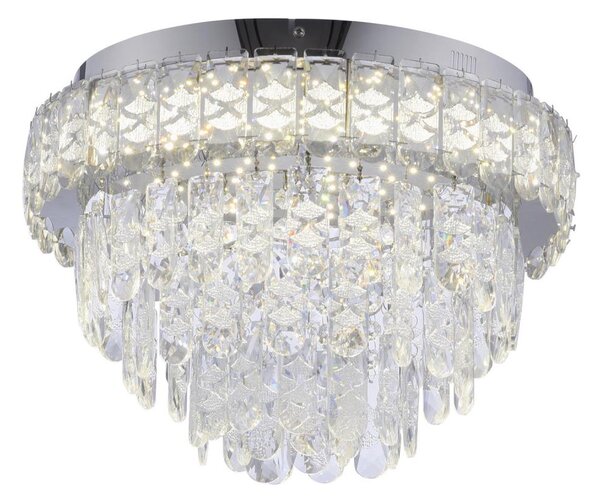 JUST LIGHT. 15092-17 - LED таванно осветително тяло KULUNKA LED/33W/230V лъскав хром