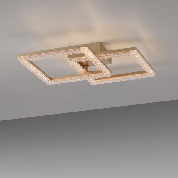 JUST LIGHT. 14732-60 - LED таванно осветително тяло GLITRA LED/17,5W/230V златисто