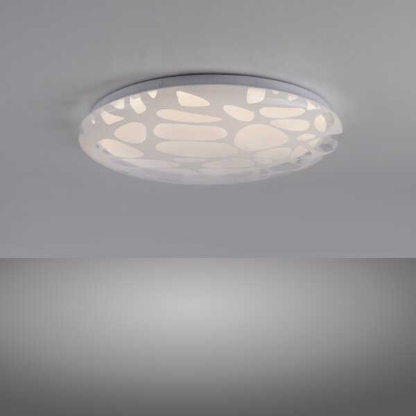 JUST LIGHT. 14009-16 - LED димируемо таванно осветително тяло ART PLAFO LED/20W/230V бяло + дистанционно управление