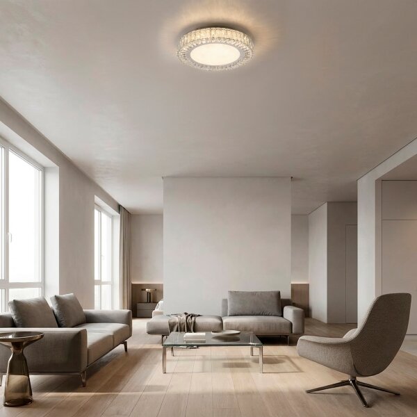 JUST LIGHT. 15222-17 - LED плафон KULUNKA LED/46W/230V хром