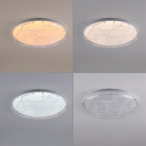 JUST LIGHT. 14008-16 - LED димируема таванна лампа ART PLAFO LED/20W/230V бяла + с дистанционно управление
