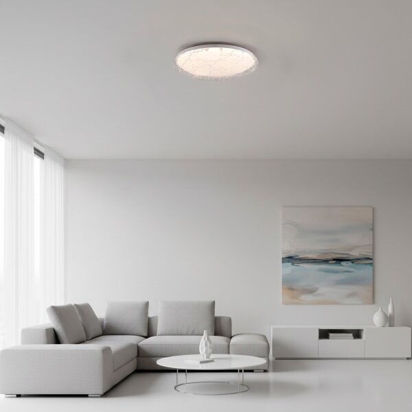 JUST LIGHT. 14008-16 - LED димируема таванна лампа ART PLAFO LED/20W/230V бяла + с дистанционно управление