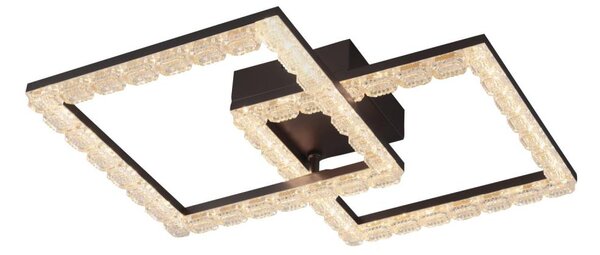 JUST LIGHT. 14732-18 - LED таванен плафон GLITRA LED/17,5W/230V черен