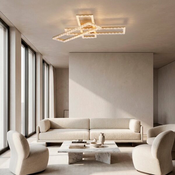 JUST LIGHT. 14733-60 - LED таванно осветително тяло GLITRA LED/35W/230V златно
