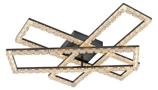 JUST LIGHT. 14733-18 - LED таванно осветително тяло GLITRA LED/35W/230V черно