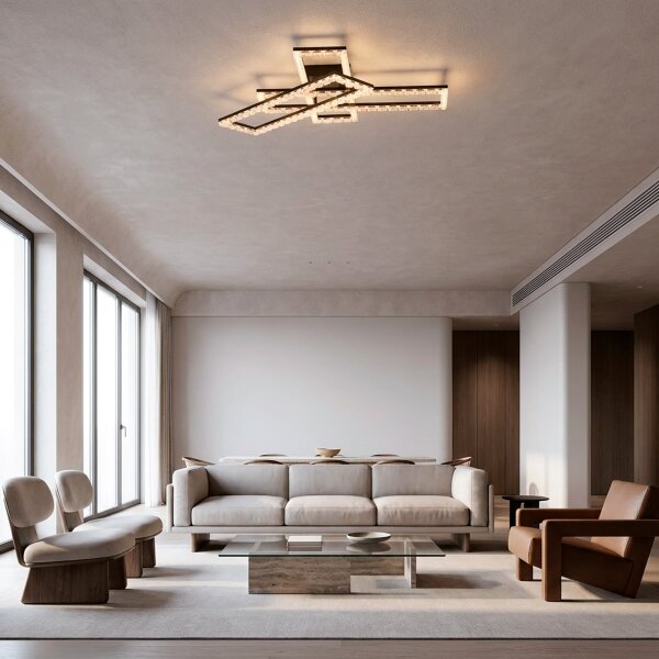 JUST LIGHT. 14733-18 - LED таванно осветително тяло GLITRA LED/35W/230V черно