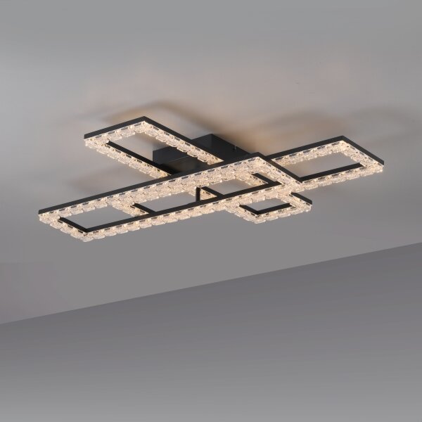 JUST LIGHT. 14733-18 - LED таванно осветително тяло GLITRA LED/35W/230V черно