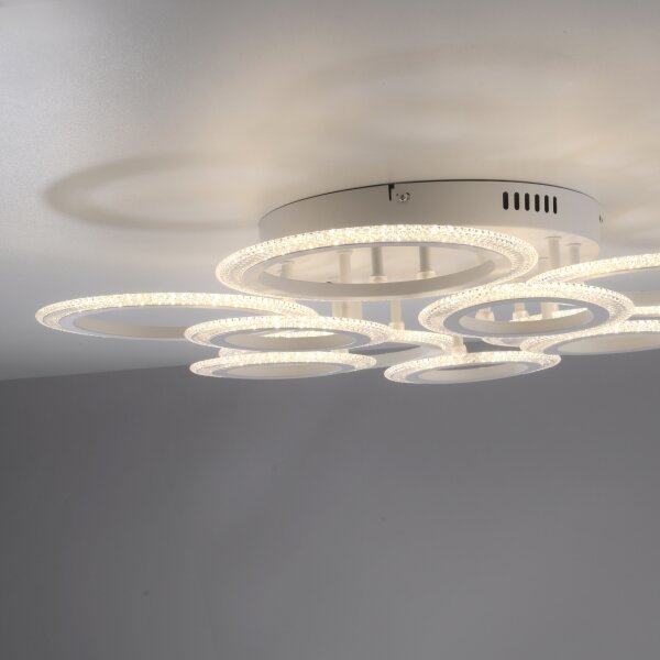 JUST LIGHT. 15268-16 - LED Таванно осветително тяло CRYSTALLO LED/48,5W/230V бяло