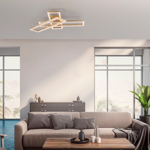 JUST LIGHT. 14733-60 - LED таванно осветително тяло GLITRA LED/35W/230V златно