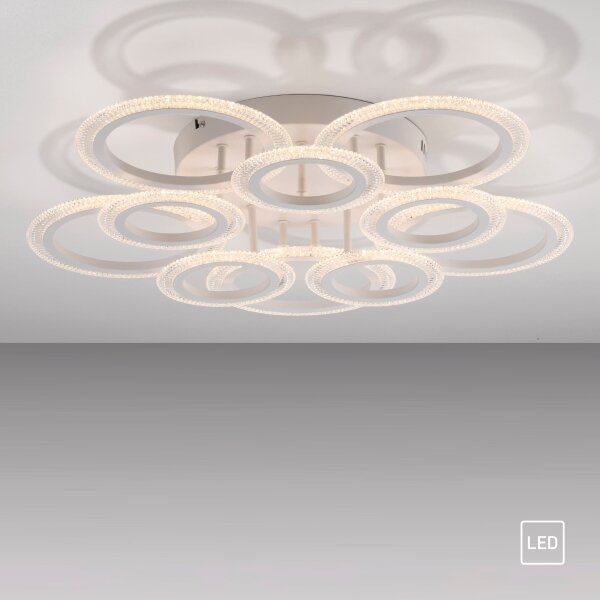 JUST LIGHT. 15268-16 - LED Таванно осветително тяло CRYSTALLO LED/48,5W/230V бяло