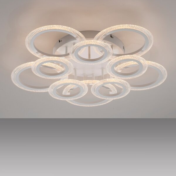 JUST LIGHT. 15268-16 - LED Таванно осветително тяло CRYSTALLO LED/48,5W/230V бяло