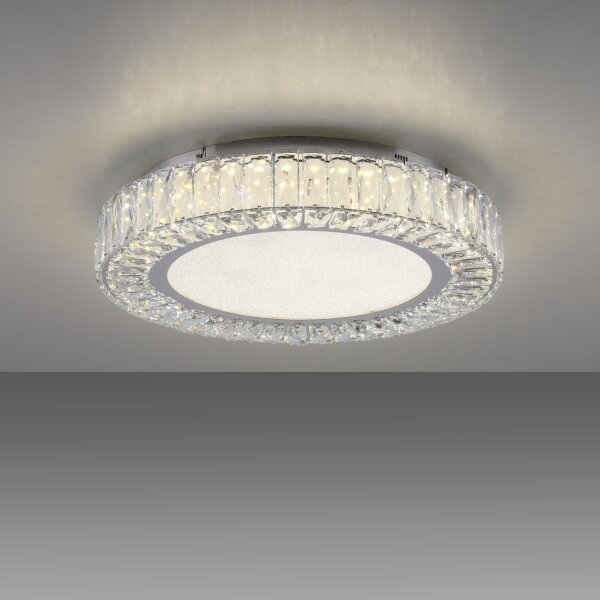 JUST LIGHT. 15222-17 - LED плафон KULUNKA LED/46W/230V хром