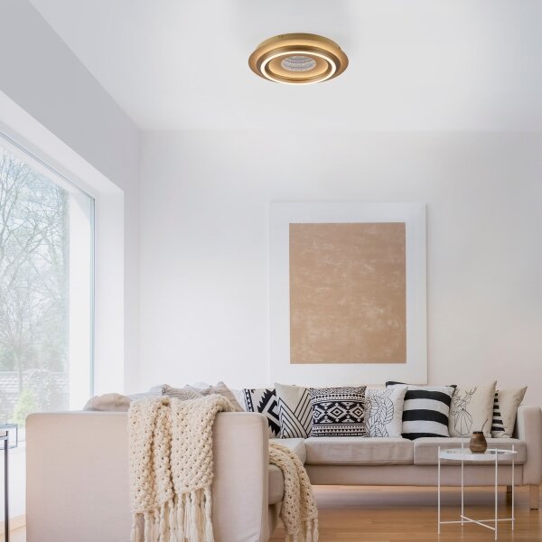 JUST LIGHT. 15089-60 - LED плафон CICHIO LED/36W/230V златен