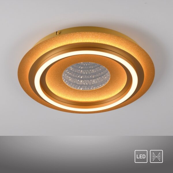 JUST LIGHT. 15089-60 - LED плафон CICHIO LED/36W/230V златен