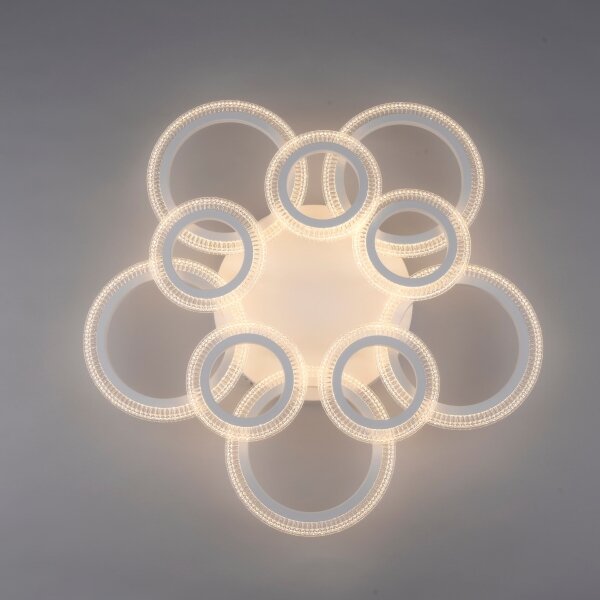 JUST LIGHT. 15268-16 - LED Таванно осветително тяло CRYSTALLO LED/48,5W/230V бяло