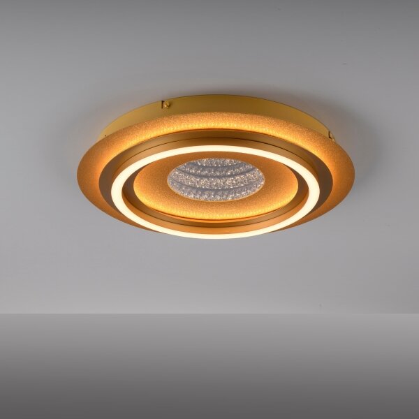 JUST LIGHT. 15089-60 - LED плафон CICHIO LED/36W/230V златен