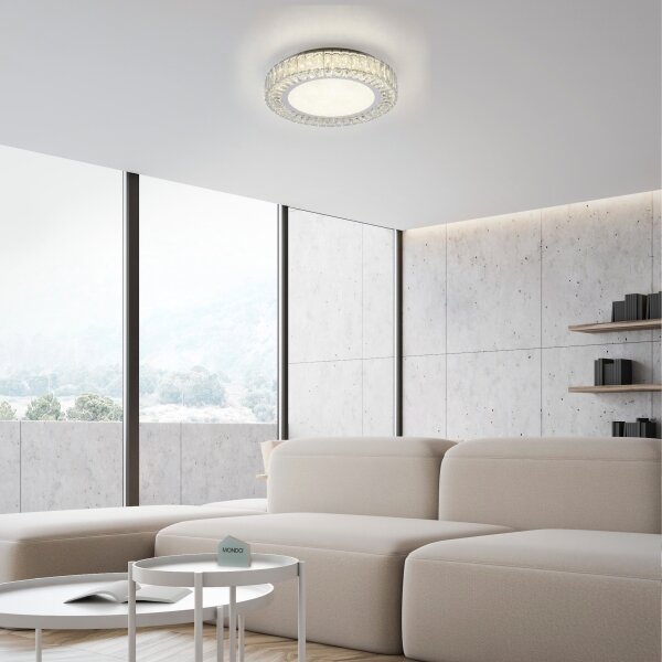 JUST LIGHT. 15222-17 - LED плафон KULUNKA LED/46W/230V хром