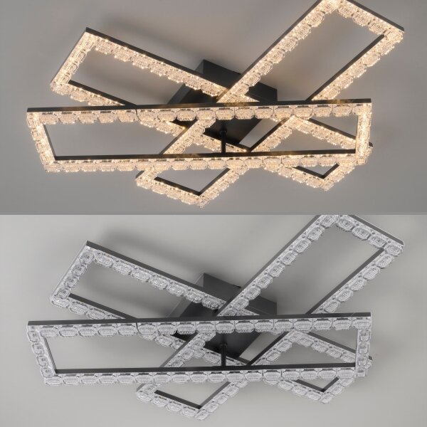 JUST LIGHT. 14733-18 - LED таванно осветително тяло GLITRA LED/35W/230V черно
