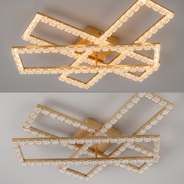 JUST LIGHT. 14733-60 - LED таванно осветително тяло GLITRA LED/35W/230V златно