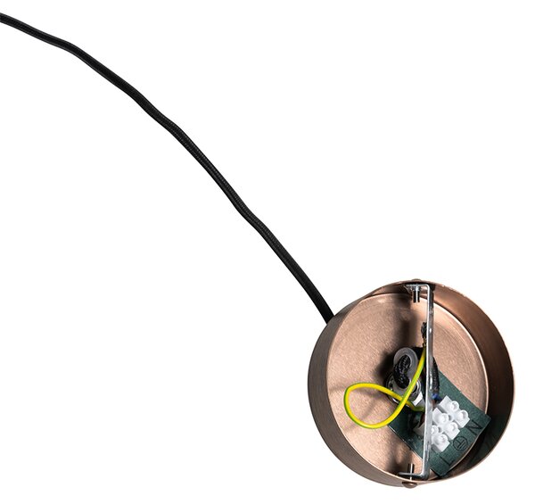 Дизайнерска висяща лампа тъмен бронз GU10 50mm - Tubo