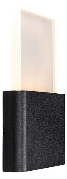Външна стенна лампа черна с LED за номера на къщи IP54 - Kandi