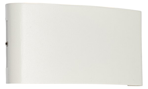 Външна стенна лампа бяла с LED 6-светлина IP54 - Silly