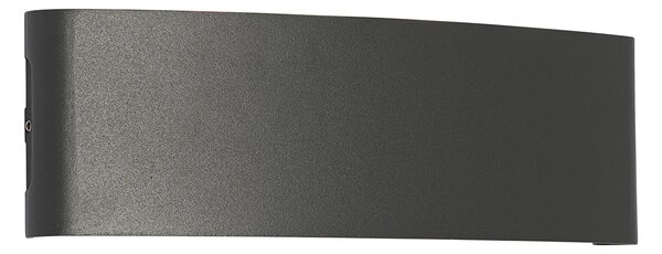 Външна стенна лампа тъмно сива с LED 10-светлина IP54 - Silly