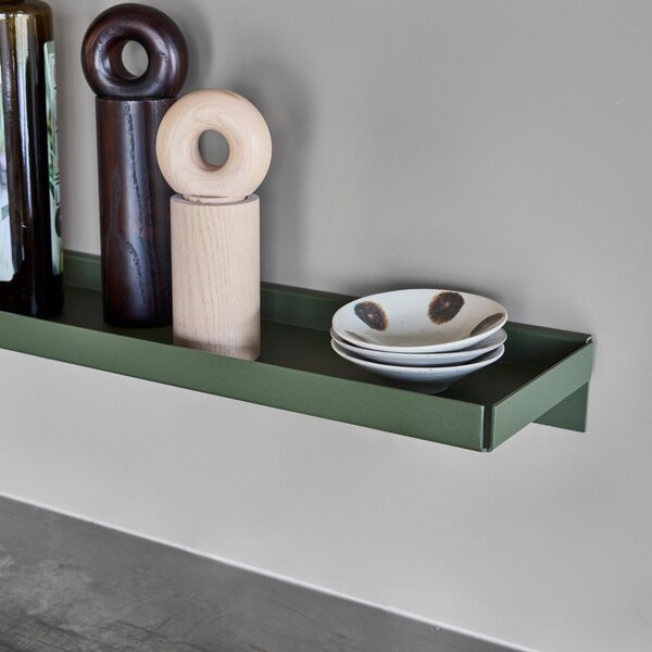 Тъмнозелен метален стенен рафт 50 cm Bakku – OYOY Living Design