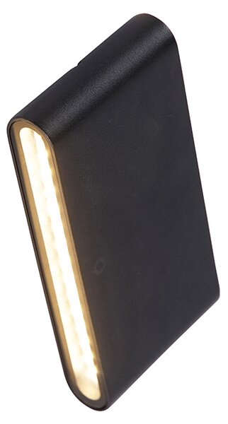Модерна външна стенна лампа черна 17,5 см с LED IP65 - Batt