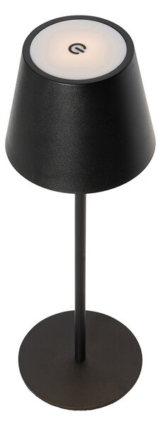 Настолна лампа черна с димер и акумулаторна LED IP54 - Murdock