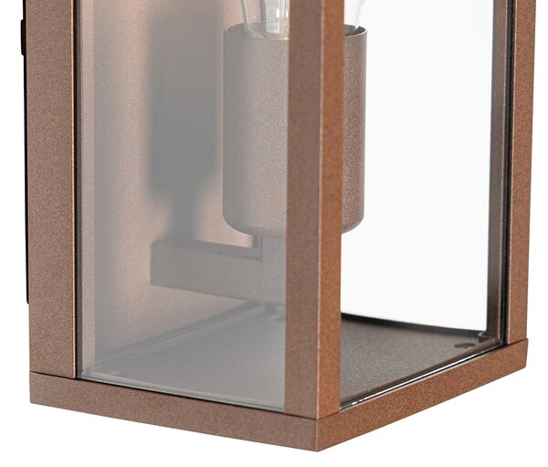 Смарт стенна лампа ръждивокафява 26 см IP44 вкл. WiFi ST64 - Charlois