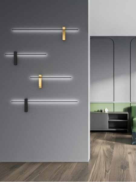 Open Design OR85051 - LED настенно осветително тяло BENE LED/10,5W/230V 100 cm черно