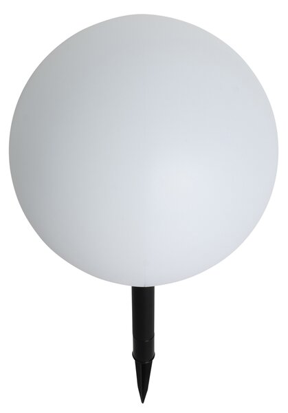 Външна лампа бяла 30 см с LED IP44 Solar RGBW - Ludger