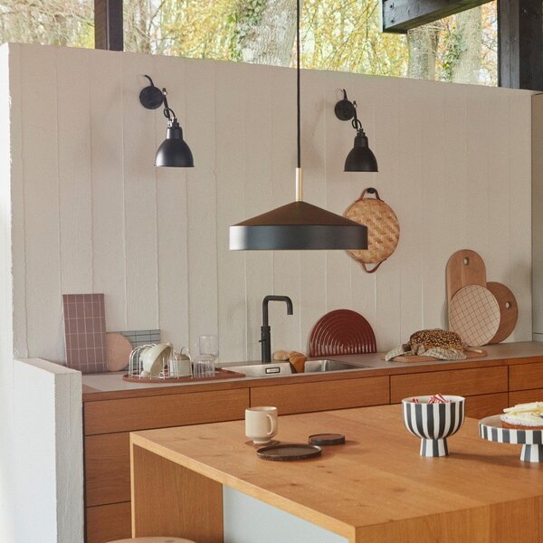 Черно метално висящо осветително тяло ø 30 cm Hatto – OYOY Living Design