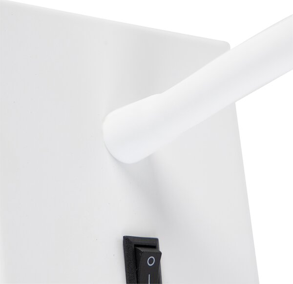 Модерна гъвкава стенна лампа бяла LED - Flex