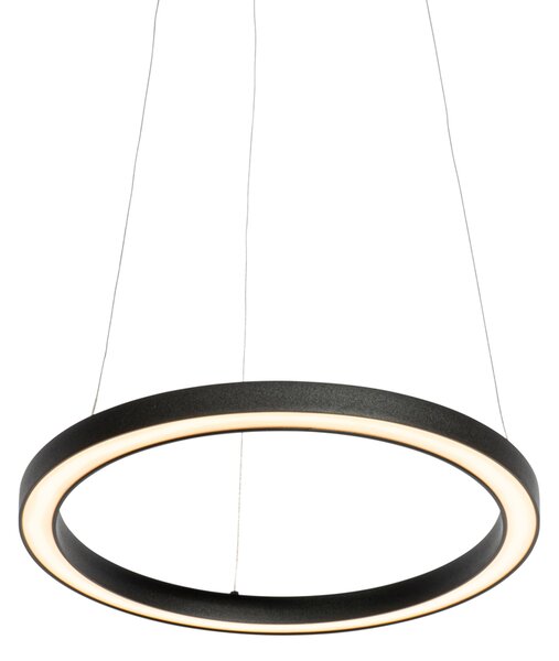 Висяща лампа черна 40 см с LED 3-степенна димируема - Girello