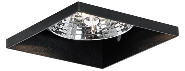 Комплект от 6 черни вградени прожектори GU10 70 mm без рамка - Oneon