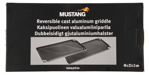 MUSTANG Двустранна алуминиева плоча за готвене за грил и барбекю - 46х23 см
