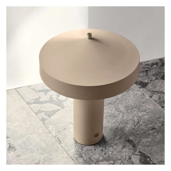 Кафяво-сива метална настолна лампа (височина 41 cm) Hatto – OYOY Living Design