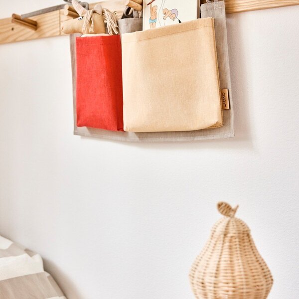 Текстилен висящ органайзер 40x2x24 cm Saga – OYOY Mini
