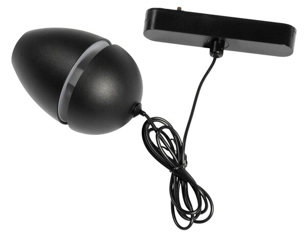Модерна черна висяща лампа за 1-фазна релсова система, включително LED - Magnetic Eggy