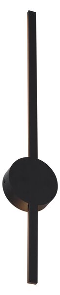 Модерна стенна лампа черна 60 см вкл. LED - Clockwise
