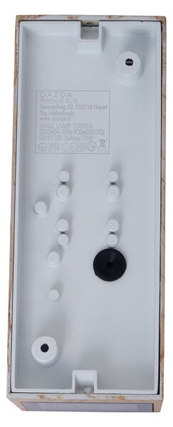 Скандинавска стенна лампа дърво 2 светлини GU10 70mm IP54 - Baleno