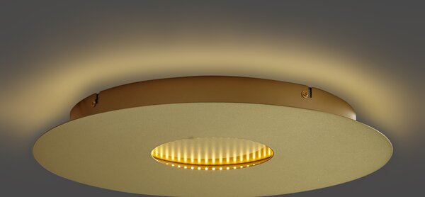 Модерна таванна лампа златна 40 см вкл. LED 3-степенно димиране - Morning