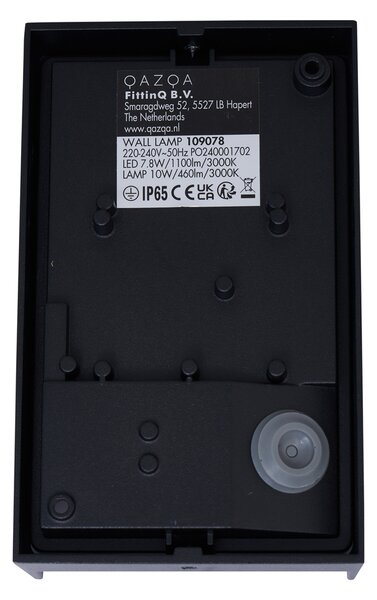 Модерна външна стенна лампа черна вкл. LED IP65 - Packet